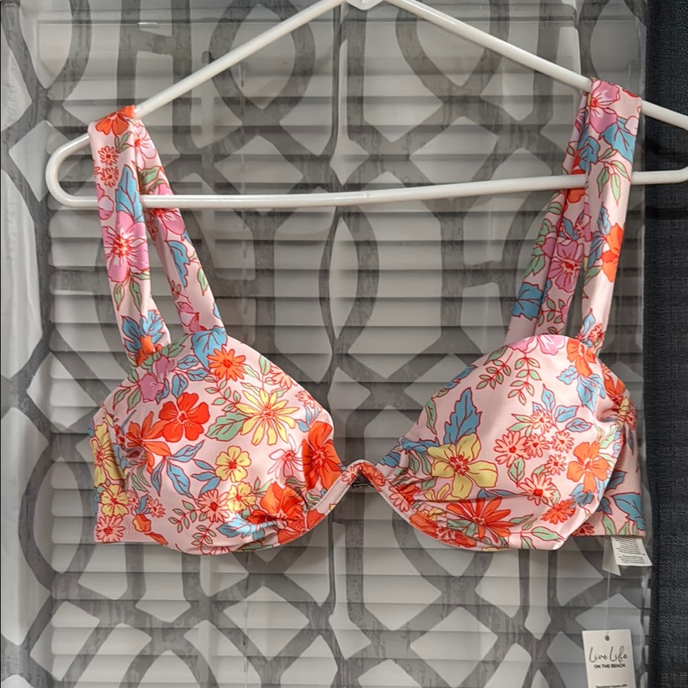 Floral Print Swim Top